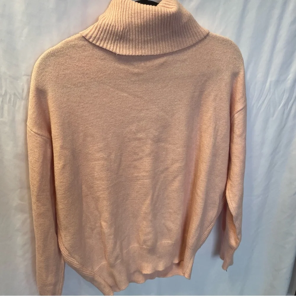 Philosophy Knit SOFT Turtleneck Pullover Sweater Pink Medium‎ Barbiecore Preppy